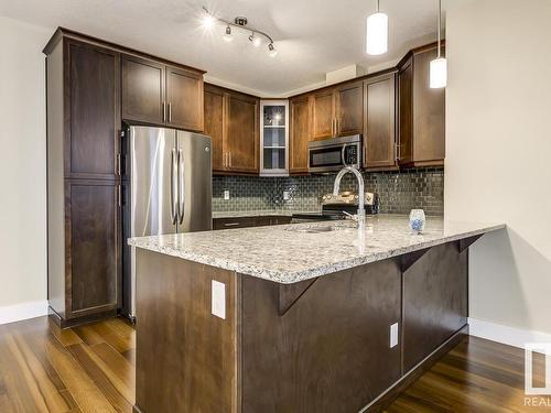 233 6079 Maynard Way, Edmonton, AB - Indoor Photo Showing Kitchen With Upgraded Kitchen