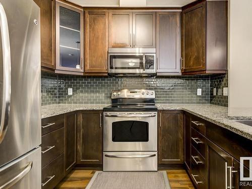 233 6079 Maynard Way, Edmonton, AB - Indoor Photo Showing Kitchen With Upgraded Kitchen