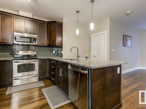 233 6079 Maynard Way, Edmonton, AB - Indoor Photo Showing Kitchen With Upgraded Kitchen