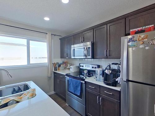 18104 78 Street, Edmonton, AB - Indoor Photo Showing Kitchen With Double Sink