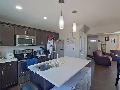 18104 78 Street, Edmonton, AB - Indoor Photo Showing Kitchen With Double Sink