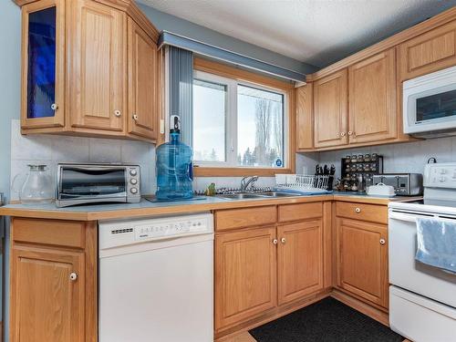 2605 135A Avenue, Edmonton, AB - Indoor Photo Showing Kitchen With Double Sink