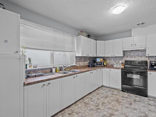 9821 76 Avenue, Edmonton, AB - Indoor Photo Showing Kitchen With Double Sink