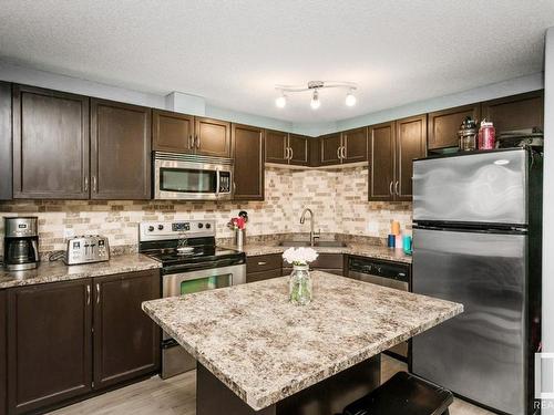 1104 330 Clareview Station Drive, Edmonton, AB - Indoor Photo Showing Kitchen With Stainless Steel Kitchen With Upgraded Kitchen