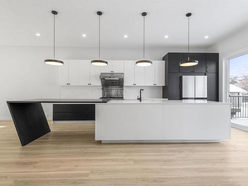 9846 74 Avenue, Edmonton, AB - Indoor Photo Showing Kitchen With Upgraded Kitchen