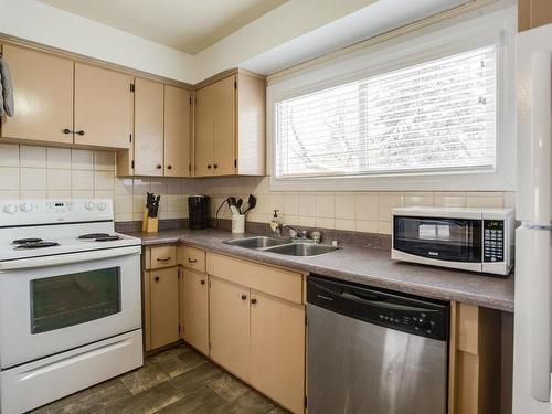 5113 106A Street, Edmonton, AB - Indoor Photo Showing Kitchen With Double Sink