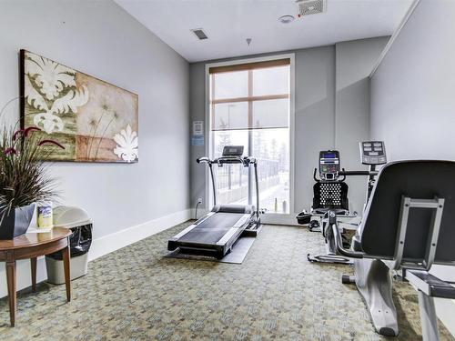 407 6608 28 Avenue, Edmonton, AB - Indoor Photo Showing Gym Room