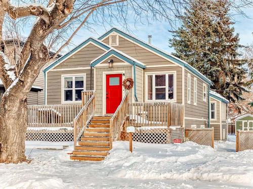 10203 90 Street, Edmonton, AB - Outdoor With Deck Patio Veranda With Facade