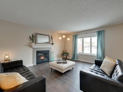 13824 165 Avenue, Edmonton, AB - Indoor Photo Showing Living Room With Fireplace