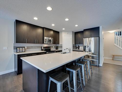 13824 165 Avenue, Edmonton, AB - Indoor Photo Showing Kitchen With Double Sink With Upgraded Kitchen