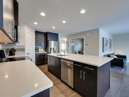 13824 165 Avenue, Edmonton, AB - Indoor Photo Showing Kitchen With Double Sink With Upgraded Kitchen