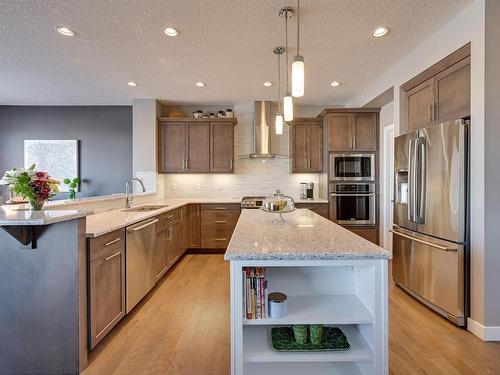 1640 Davidson Green, Edmonton, AB - Indoor Photo Showing Kitchen With Upgraded Kitchen