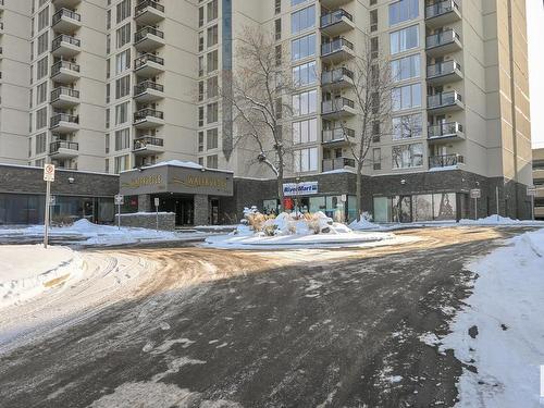 206 10149 Saskatchewan Drive, Edmonton, AB - Outdoor With Balcony With Facade