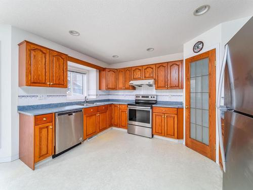 370 Heath Road, Edmonton, AB - Indoor Photo Showing Kitchen With Double Sink