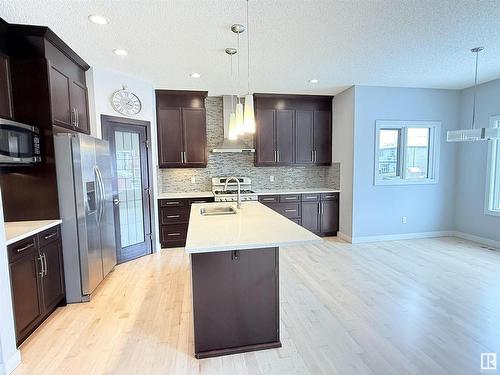 4211 Charles Close, Edmonton, AB - Indoor Photo Showing Kitchen With Double Sink With Upgraded Kitchen