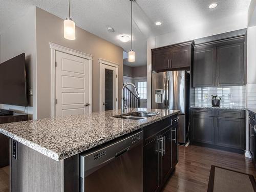 13829 138 Avenue, Edmonton, AB - Indoor Photo Showing Kitchen With Double Sink With Upgraded Kitchen