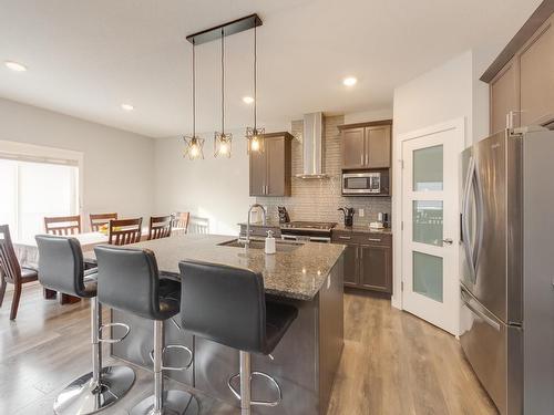 2440 18 Avenue, Edmonton, AB - Indoor Photo Showing Kitchen With Double Sink With Upgraded Kitchen