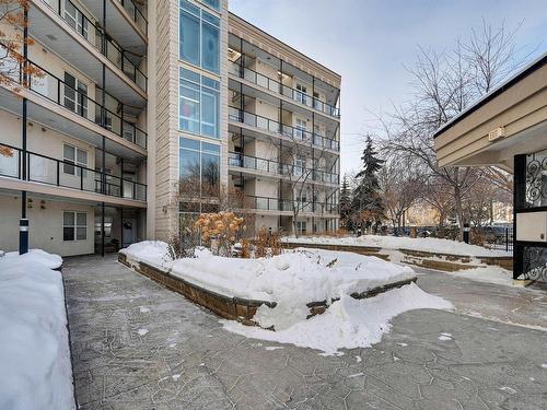 302 9503 101 Avenue, Edmonton, AB - Outdoor With Balcony With Facade