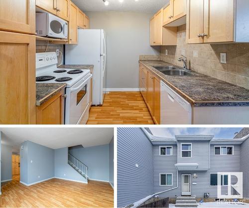 14417 54 Street, Edmonton, AB - Indoor Photo Showing Kitchen With Double Sink