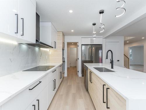 9404 173 Street, Edmonton, AB - Indoor Photo Showing Kitchen With Upgraded Kitchen