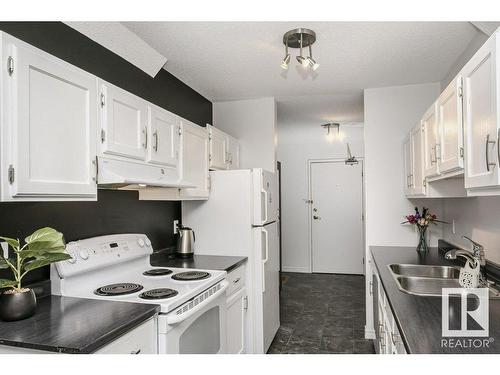 301 10826 113 Street, Edmonton, AB - Indoor Photo Showing Kitchen With Double Sink