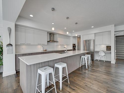 1311 Hainstock Way, Edmonton, AB - Indoor Photo Showing Kitchen With Upgraded Kitchen