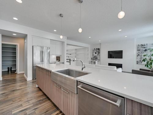 1311 Hainstock Way, Edmonton, AB - Indoor Photo Showing Kitchen With Upgraded Kitchen