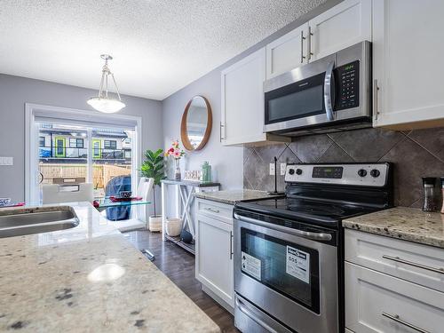 1108 162 Street, Edmonton, AB - Indoor Photo Showing Kitchen With Double Sink With Upgraded Kitchen