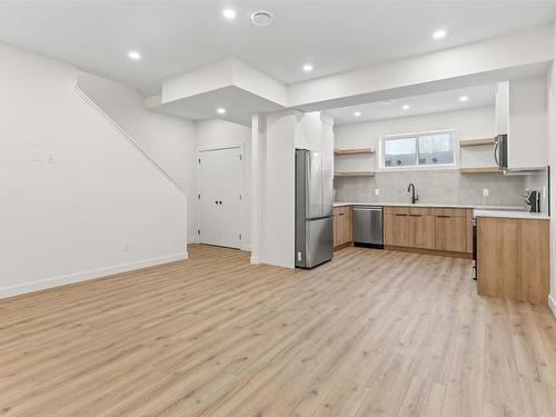 10603 81 Street, Edmonton, AB - Indoor Photo Showing Kitchen With Stainless Steel Kitchen