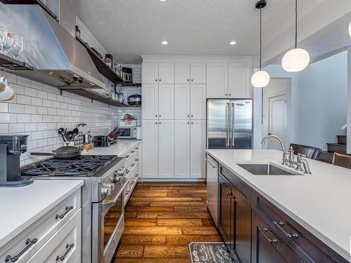 7904 Summerside Grande Boulevard, Edmonton, AB - Indoor Photo Showing Kitchen With Stainless Steel Kitchen With Upgraded Kitchen