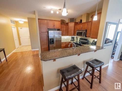 240 2503 Hanna Crescent, Edmonton, AB - Indoor Photo Showing Kitchen With Double Sink