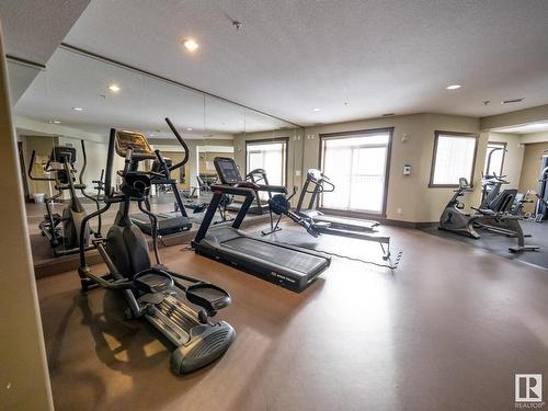 240 2503 Hanna Crescent, Edmonton, AB - Indoor Photo Showing Gym Room