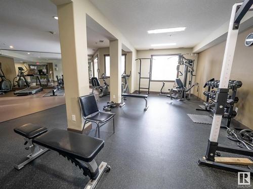 240 2503 Hanna Crescent, Edmonton, AB - Indoor Photo Showing Gym Room