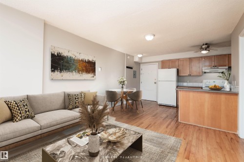 1109 9730 106 Street, Edmonton, AB - Indoor Photo Showing Living Room