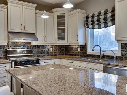 3007 Macneil Way, Edmonton, AB - Indoor Photo Showing Kitchen With Double Sink