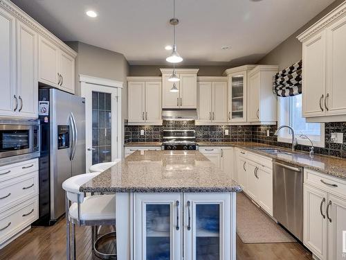 3007 Macneil Way, Edmonton, AB - Indoor Photo Showing Kitchen With Double Sink With Upgraded Kitchen