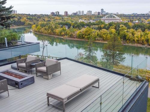 9509 99B Street, Edmonton, AB - Outdoor With Body Of Water With Deck Patio Veranda With View