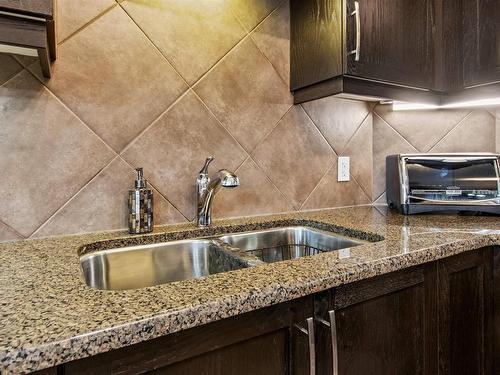 3205 7347 South Terwillegar Drive, Edmonton, AB - Indoor Photo Showing Kitchen With Double Sink