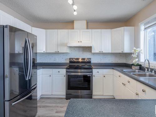 15 6608 158 Avenue, Edmonton, AB - Indoor Photo Showing Kitchen With Double Sink