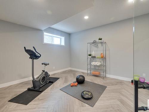 7179 May Crescent, Edmonton, AB - Indoor Photo Showing Gym Room