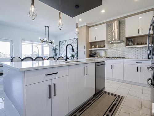 880 Ebbers Crescent, Edmonton, AB - Indoor Photo Showing Kitchen With Upgraded Kitchen