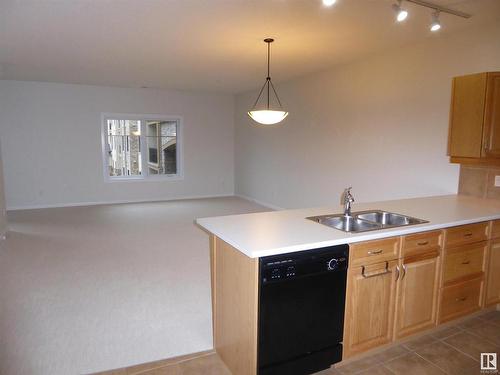 201 160 Magrath Road Nw, Edmonton, AB - Indoor Photo Showing Kitchen With Double Sink