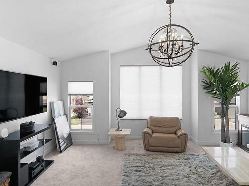 7527 173 Avenue, Edmonton, AB - Indoor Photo Showing Other Room With Fireplace