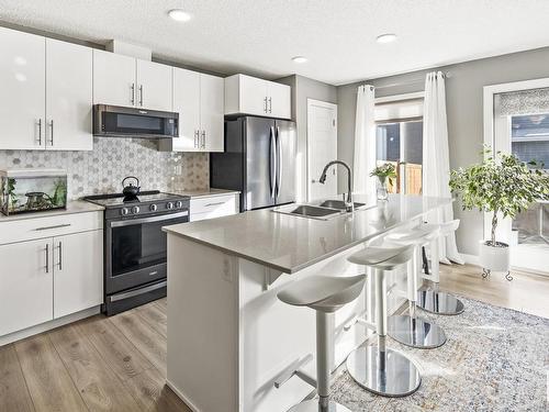 840 Ebbers Crescent, Edmonton, AB - Indoor Photo Showing Kitchen With Double Sink With Upgraded Kitchen