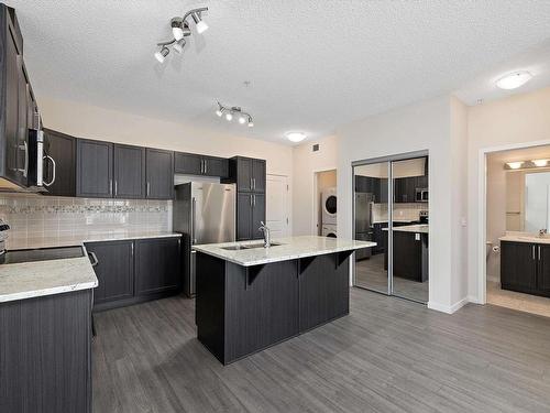 422 1820 Rutherford Road, Edmonton, AB - Indoor Photo Showing Kitchen With Upgraded Kitchen