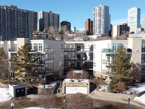 109 9804 101 Street, Edmonton, AB - Outdoor With Balcony With Facade