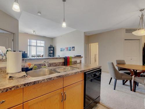 326 2503 Hanna Crescent, Edmonton, AB - Indoor Photo Showing Kitchen With Double Sink