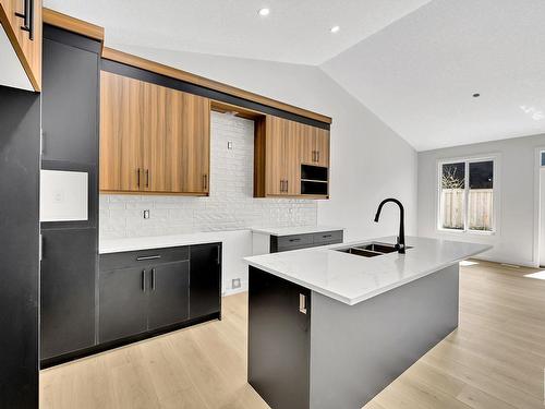 24 104 Allard Link, Edmonton, AB - Indoor Photo Showing Kitchen With Double Sink