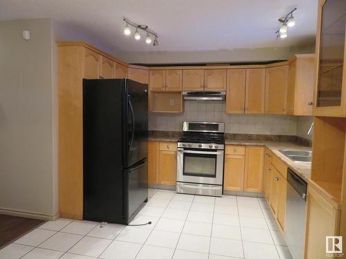 10338 161 Street, Edmonton, AB - Indoor Photo Showing Kitchen With Double Sink