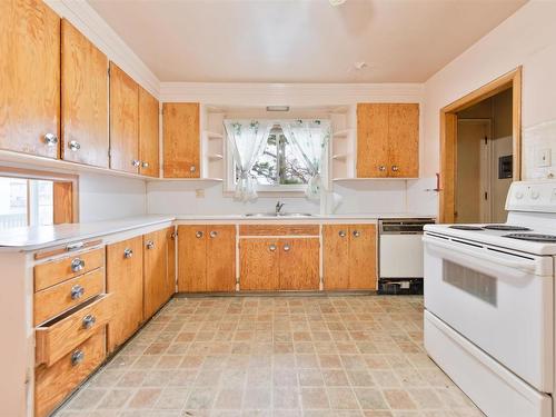 12106 81 Street, Edmonton, AB - Indoor Photo Showing Kitchen With Double Sink